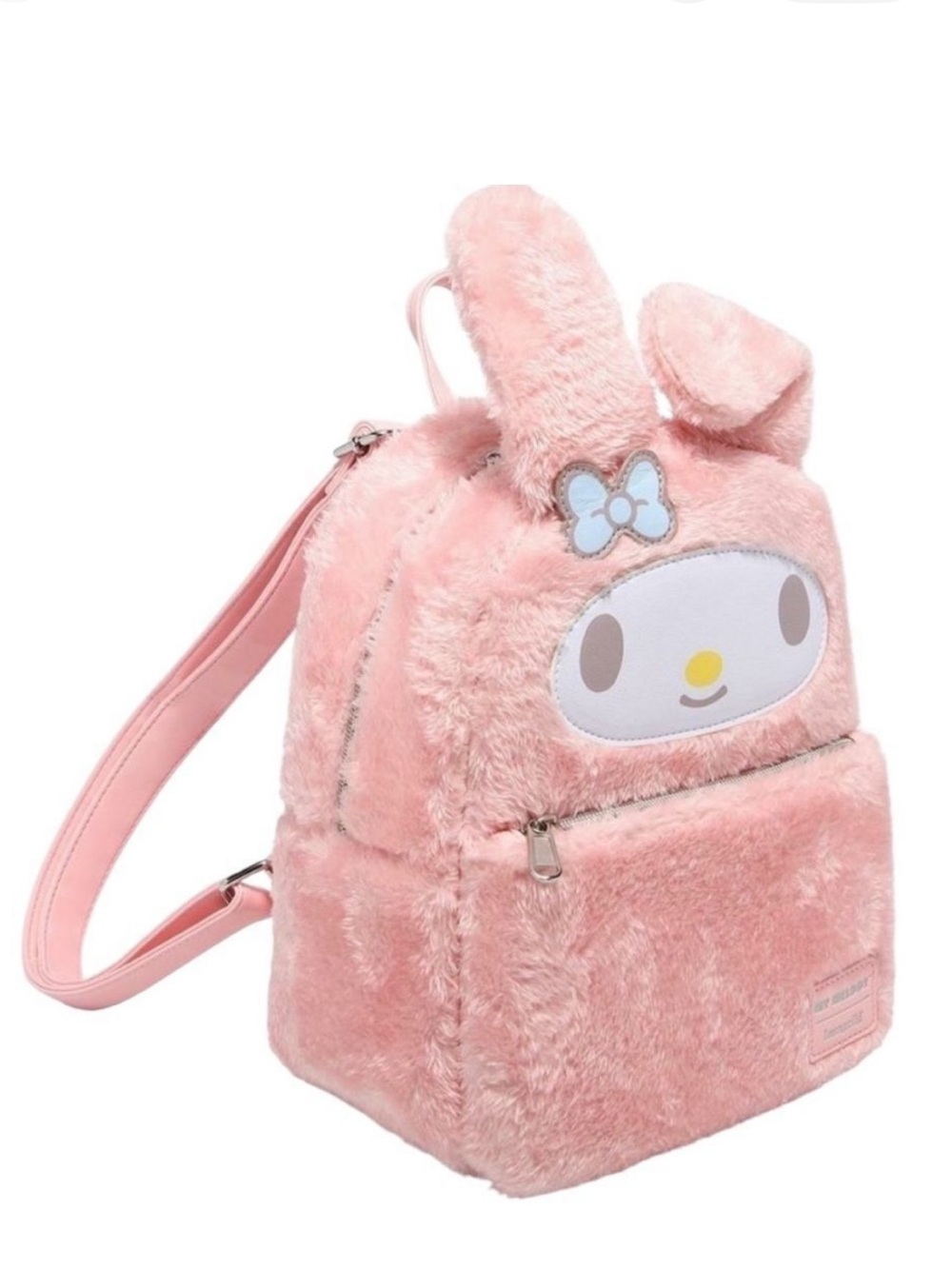 LOUNGEFLY MY MELODY FUZZY BACKPACK - Picture 2 of 2